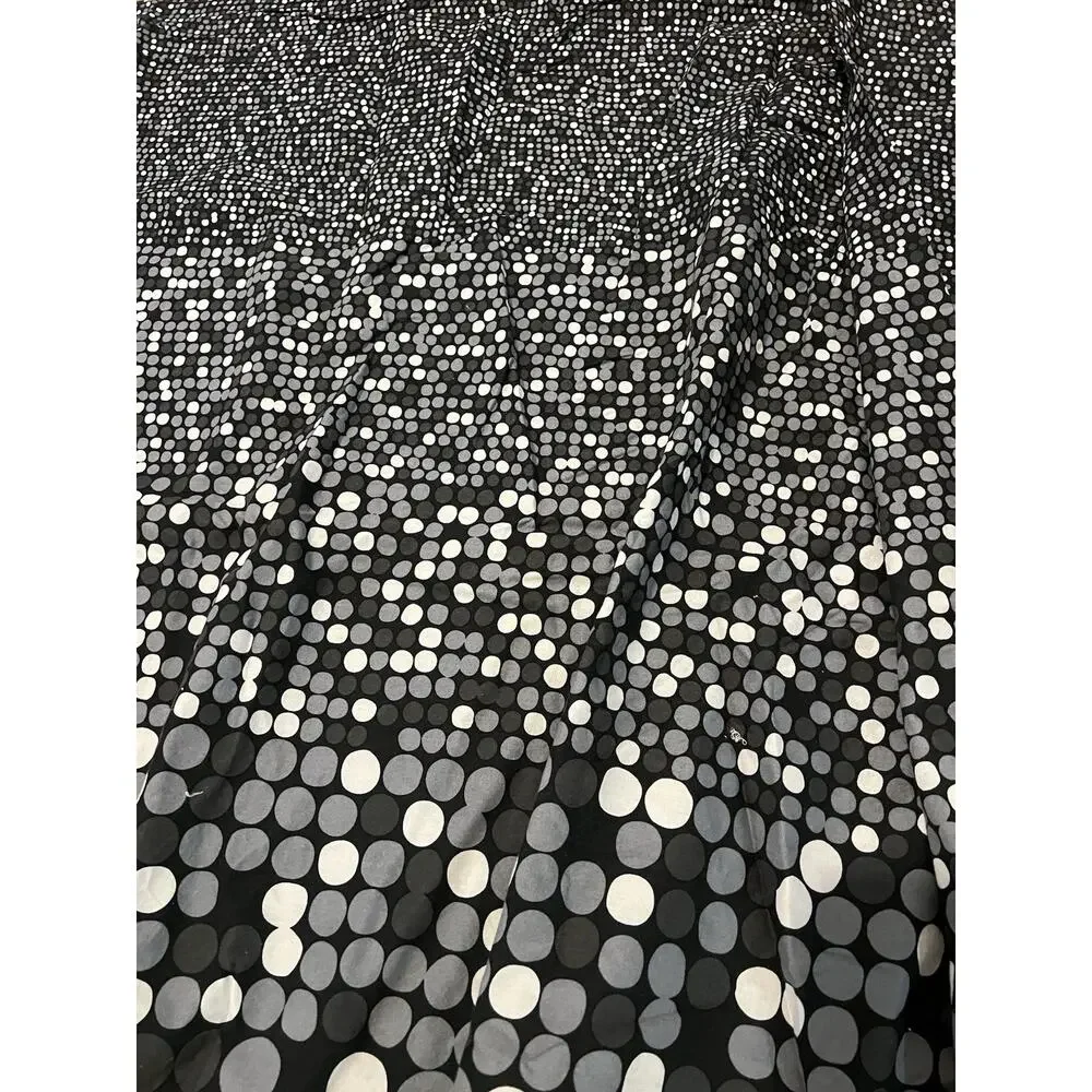 Vintage IKEA SMORBOLL Duvet Cover Full size Black Gray Polka Dots New NWOP